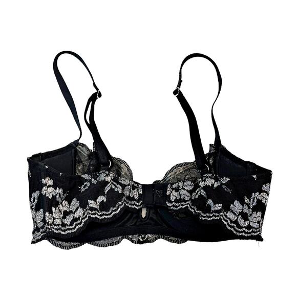 Victoria's Secret Dream Angels Push-Up w/Out Padding 32C Black Lacy - Picture 2 of 3